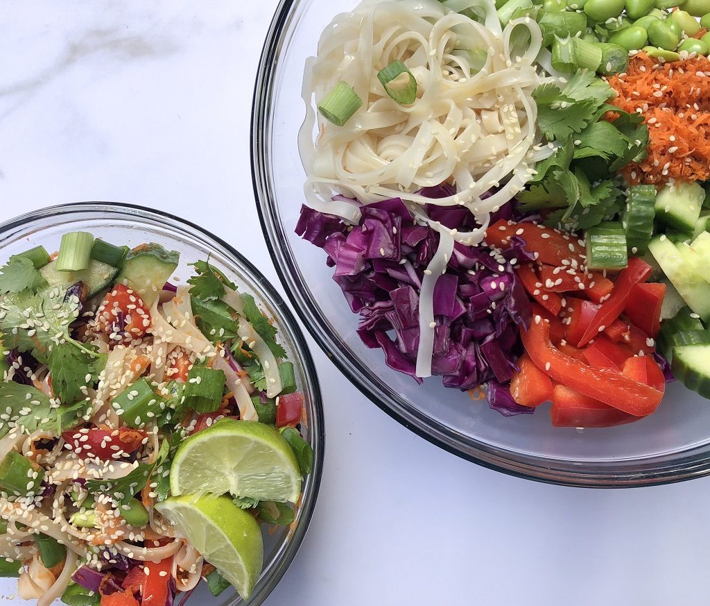 Rainbow Rice Noodle Salad Rainbow Rice Noodle Salad