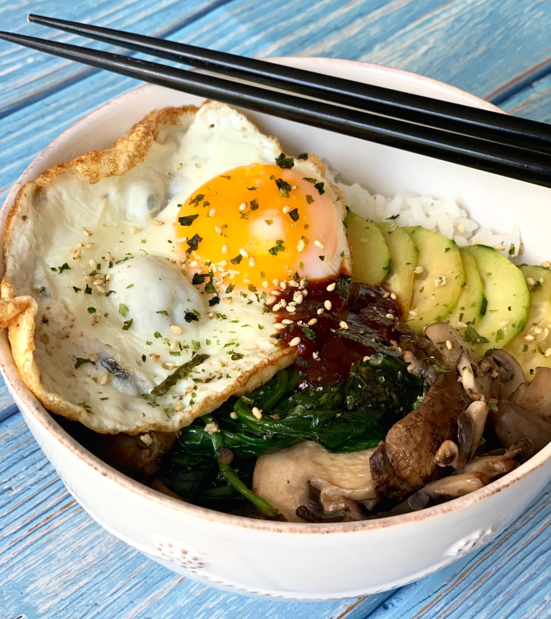 Korean Mushroom Bibimbap Kidney Kitchen